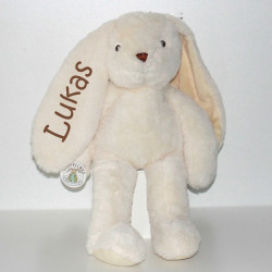 Teddykompaniet hvid Svea kanin bamse med navn